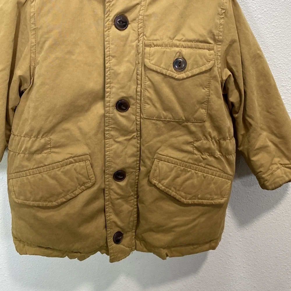 Gap boys jacket puffer ‎ tan color warm winter